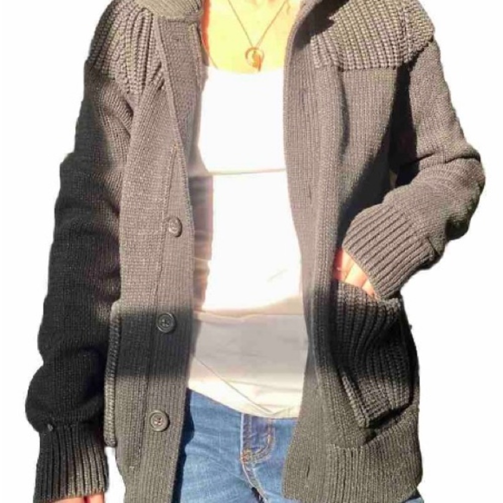 Black Banana Republic Small Button Sweater Short Cardigan